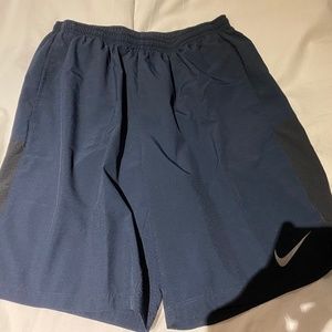 Nike Lined Dri-Fit Running Shorts (Blue)